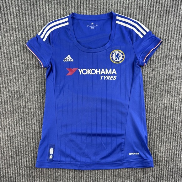 adidas Tops - Chelsea FC Jersey Womens Small Blue Soccer Yokohama Tyres Adidas Wipro